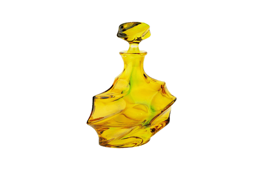 Amber Crystal Modern Glass Bottle 600 Ml