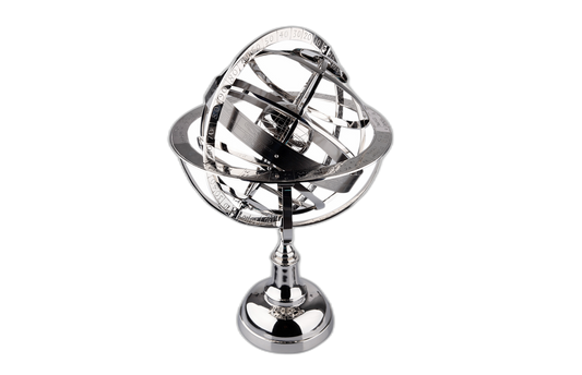 Silver Footed World Decor