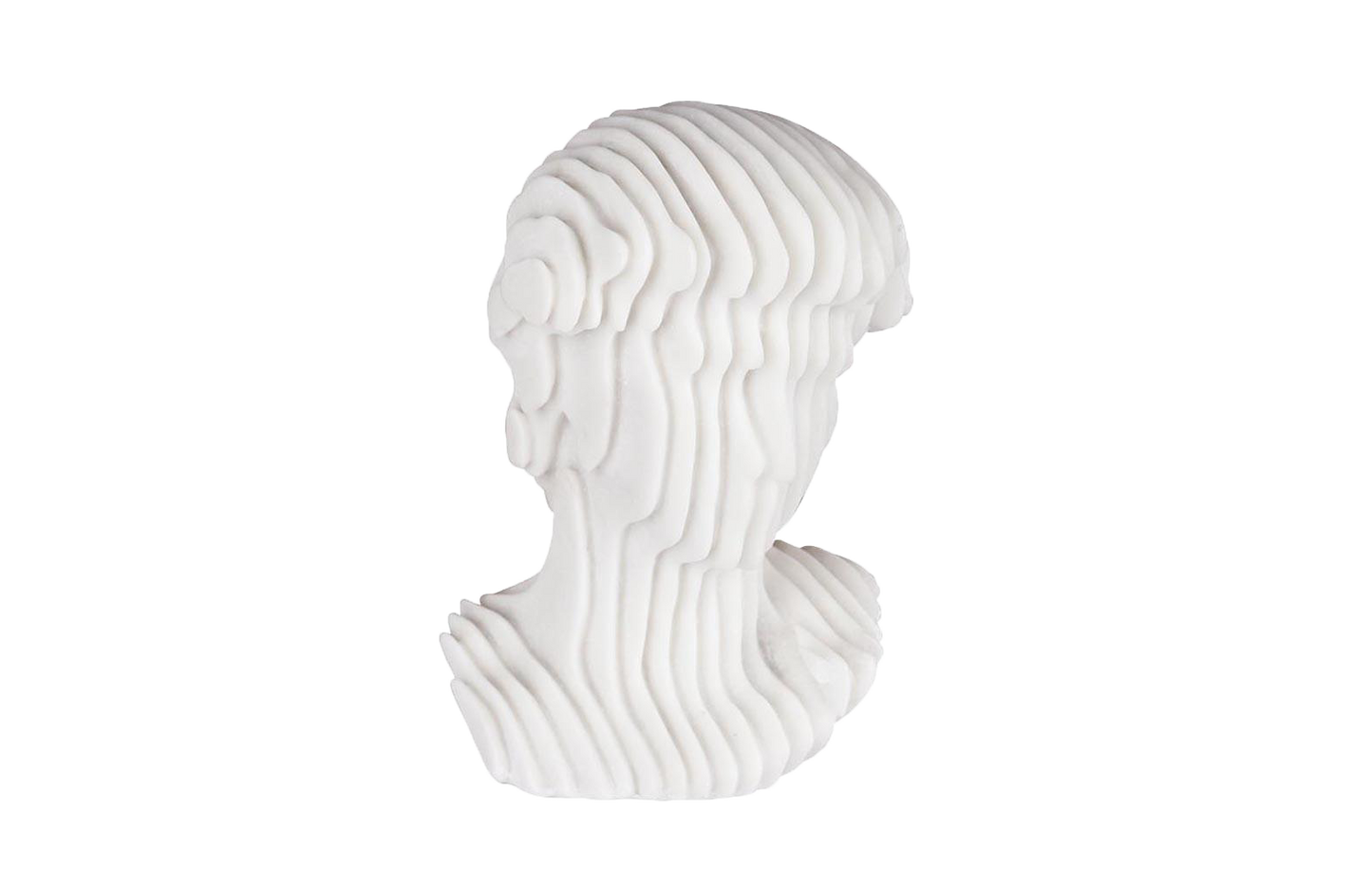Modern Male Bust with Marble Look